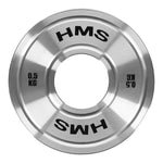 TOS05 Kalibrēts metāls Olimpiskais svaru disks 0.5 KG HMS