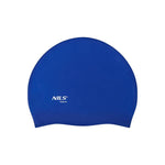 PELDCEPURE NQC SOLID COLOR BL04 DARK BLUE SILICONE SWIMMING CAP NILS AQUA