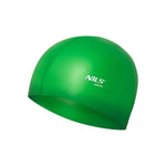 PELDCEPURE NQC SOLID COLOR GR02 GREEN SILICONE SWIMMING CAP NILS AQUA