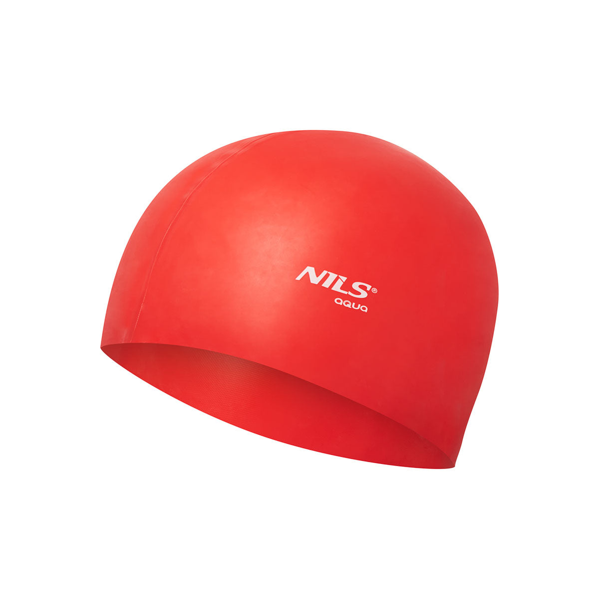 PELDCEPURE NQC SOLID COLOR RD01 RED SILICONE SWIMMING CAP NILS AQUA