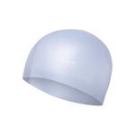 PELDCEPURE NQC SOLID COLOR SL01 GRAY SILICONE SWIMMING CAP NILS AQUA