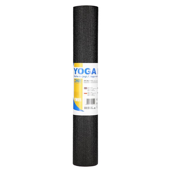 YM01 jogas paklājiņš (black) ONE FITNESS