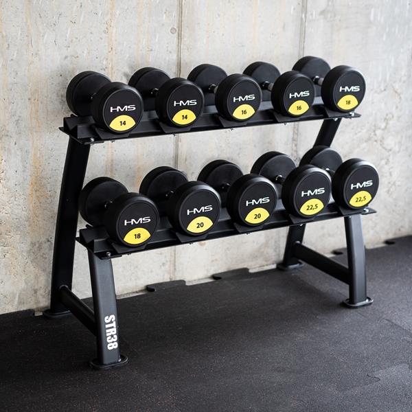 Statīvs STR38 DOUBLE LEVEL DUMBBELL RACK HMS