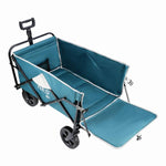 Saliekami kempinga ratiņi NC1606 FOLDING WAGON GREEN-GRAY NILS CAMP