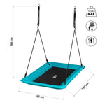 Šūpoles NB5043  TURQUOISE SAUCER SWING NILS