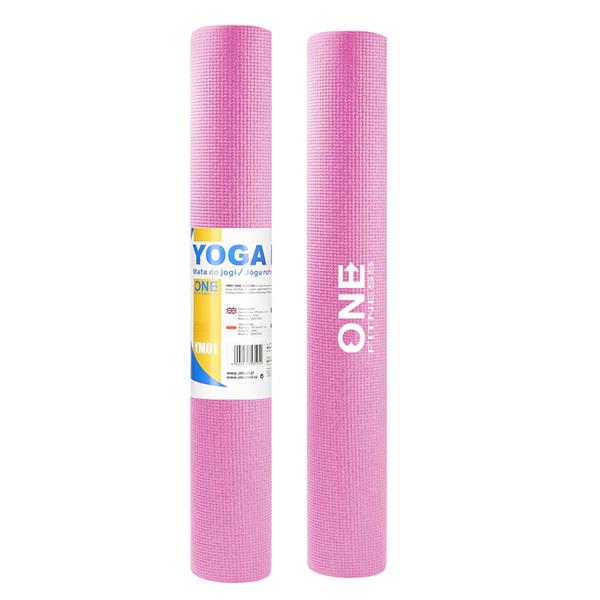 YM01 jogas paklājiņš (pink) ONE FITNESS