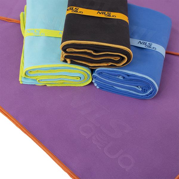 NAR12 DARK BLUE-LIGHT BLUE MICROFIBRE TOWEL 180x100 cm NILS AQUA