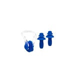 NQAW30 BLUE SILICONE peldēšanas komplekts ar ausu un deguna aizbāžņiem NILS AQUA