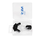 NQAW30 BLACK SILICONE peldēšanas komplekts ar ausu un deguna aizbāžņiem NILS AQUA