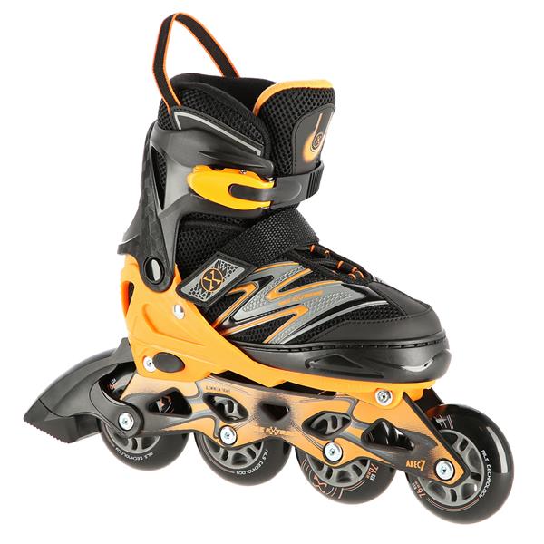 Skrituļslidas NA11010 BLACK-ORANGE ROZM. L (39-42) IN-LINE SKATES NILS EXTREME