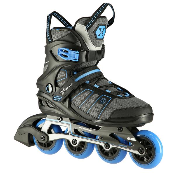 Skrituļslidas NA14217 BLACK-BLUE SIZE 44 IN-LINE SKATES NILS EXTREME