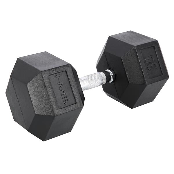 Hantele HEX PRO BLACK 35 KG DUMBBELL HMS ( 1gab.)