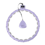 Vingrošanas aplis HHM14 HULA HOOP VIOLET MAGNETIC WITH WEIGHT + COUNTER HMS