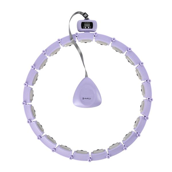 Vingrošanas aplis HHM14 HULA HOOP VIOLET MAGNETIC WITH WEIGHT + COUNTER HMS