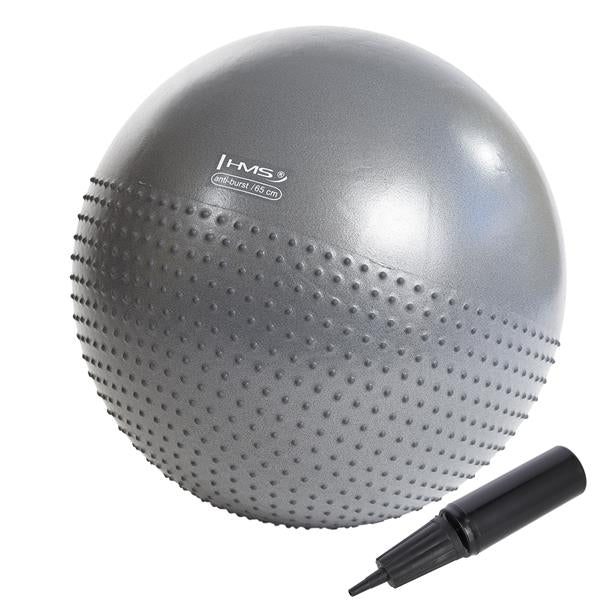 Vingrošanas bumba YB03 65 CM HMS (pelēka)