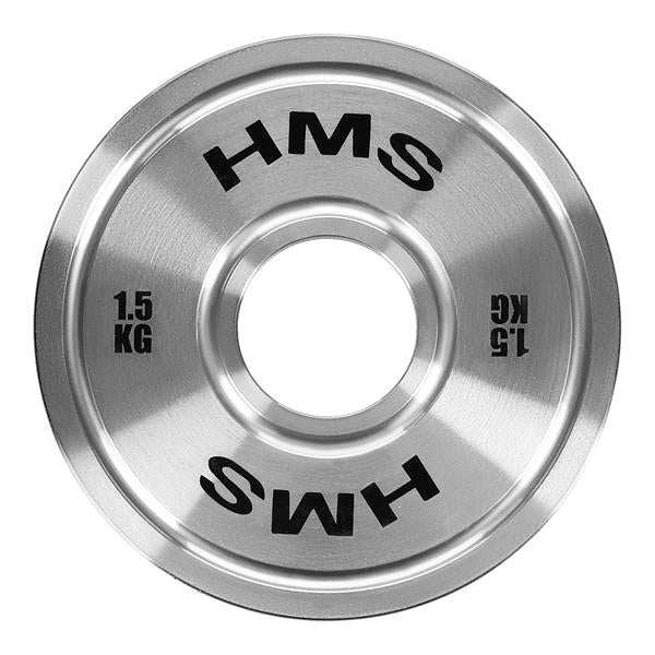 TOS15 Kalibrēts metāls Olimpiskais svaru disks 1.5 KG HMS
