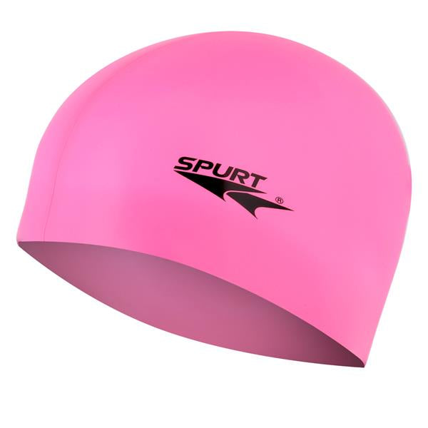 Peldēšanas cepure SILICONE SOLID COLOR PRO F227 ROZĀ SPURT