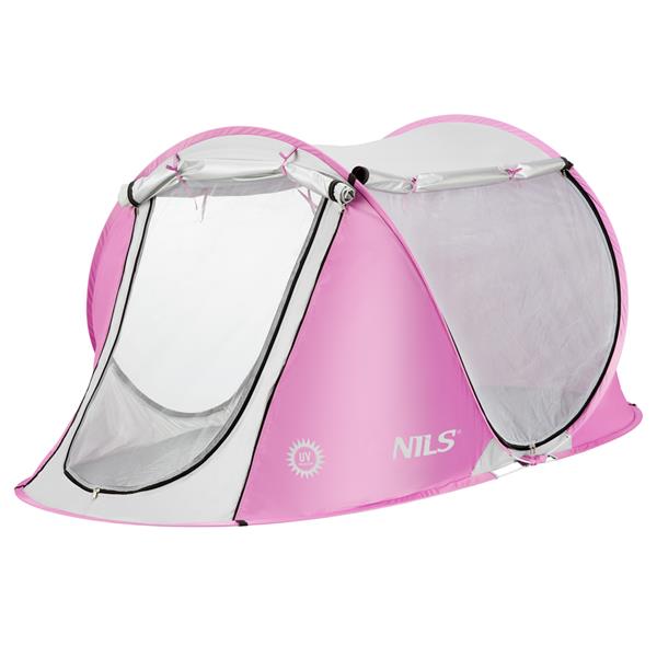 Pludmales telts NC3043 PINK POP UP BEACH TENT NILS