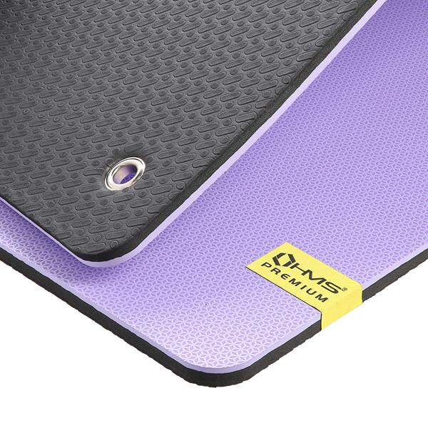 Vingrošanas paklājiņš MFK07 VIOLET-BLACK 120 * 60CM EVA 15MM HMS PREMIUM