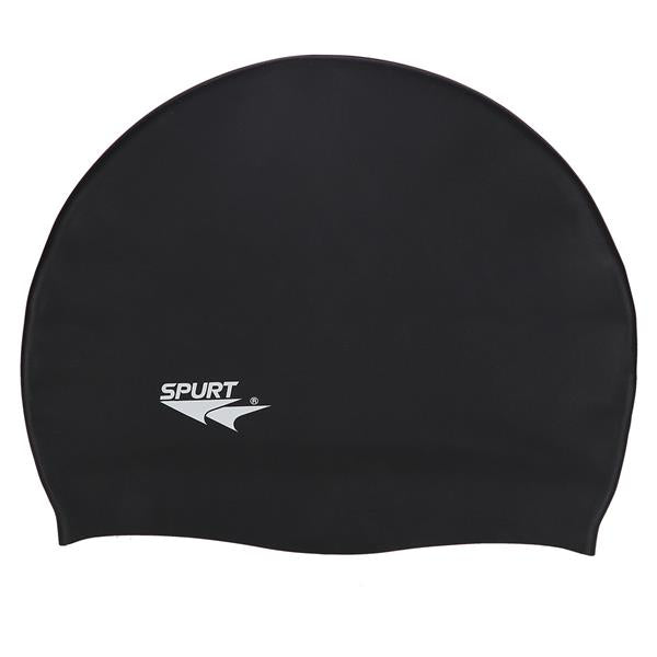 Peldēšanas cepure SILICONE SOLID COLOR PRO SB14 BLACK