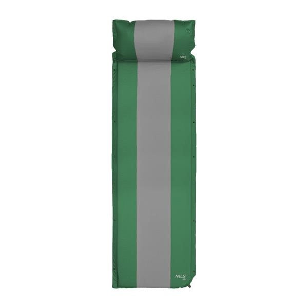 Pašpiepūšamais paklājiņš ar spilvenu NC4349 DARK GREEN SELF-INFLATING MAT NILS CAMP