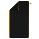 NAR12 BLACK-ORANGE MICROFIBRE TOWEL 180x100 cm NILS AQUA