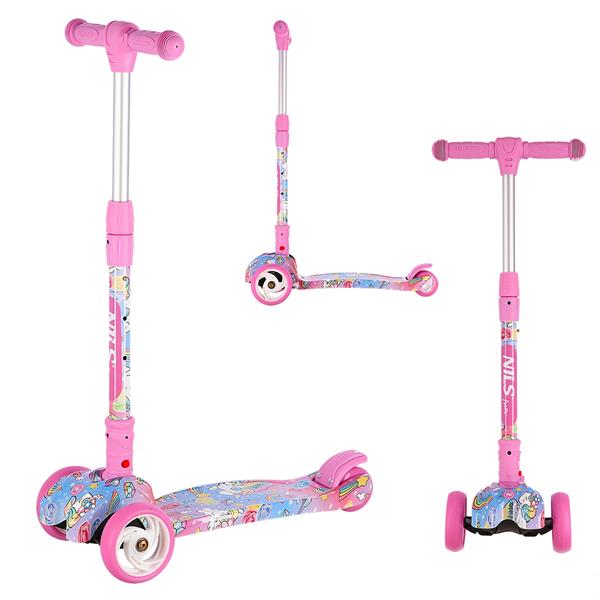 HLB15 PINK Skrejritenis NILS FUN