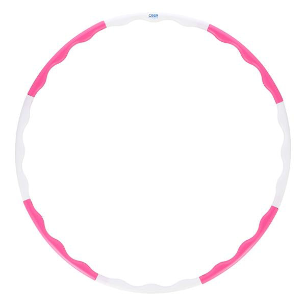 Vingrošanas aplis 0.4KG 90CM ONE FITNESS HHP090 PINK-WHITE