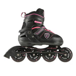 Skrituļslidas NA19088 BLACK-PINK SIZE M (35-38) IN-LINE SKATES NILS EXTREME
