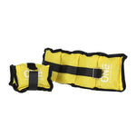 Atsvari rokām un kājām WW02  2 x 1,5 KG ONE FITNESS (Dzeltena)