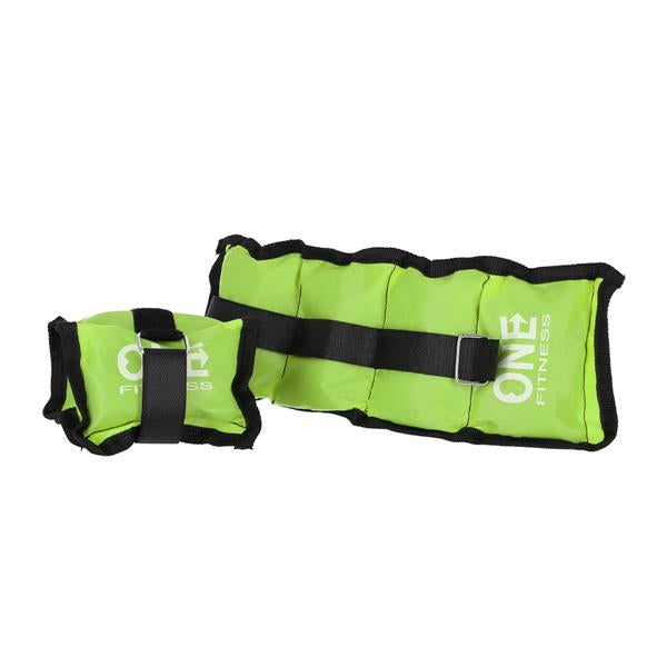 Atsvari rokām un kājām WW02  2 x 1,5 KG ONE FITNESS (zaļš)