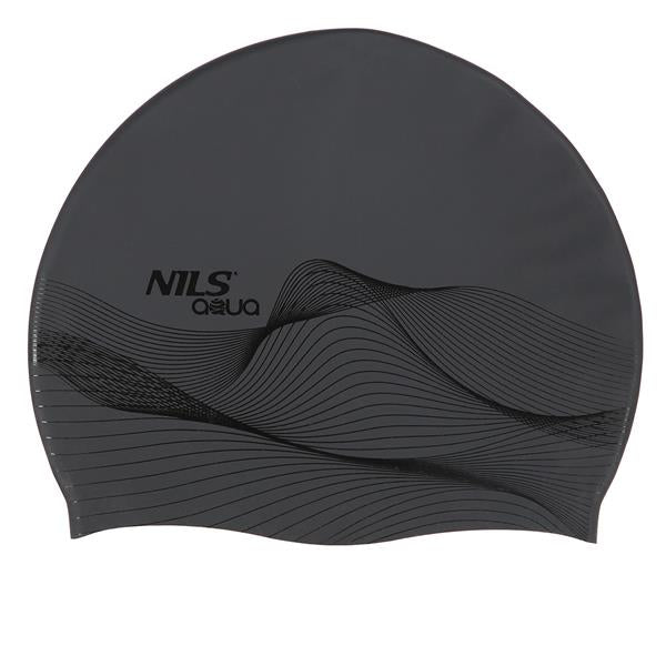 Peldēšanas cepure G-TIPA VĪRIEŠI F209 MELNA NILS AQUA