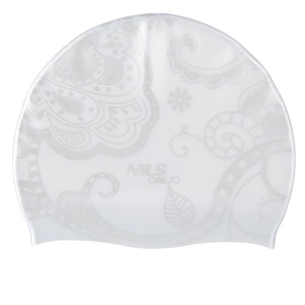 Peldēšanas cepure G-TIPA SIEVIETE F221 SILVER NILS AQUA