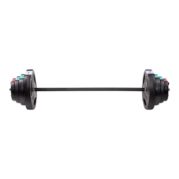 Stienis ar maināmu slodzi GSP40 ADJUSTABLE BARBELL WITH COMPOSITE PLATES 42 KG HMS