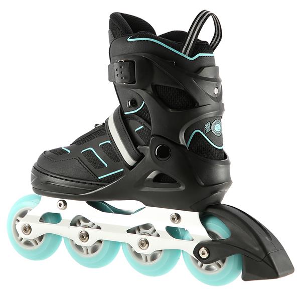 Skrituļslidas NA14174 A BLACK-MINT SIZE M (35-38)  IN-LINE SKATES NILS EXTREME