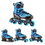 NH18192A 4IN1 BLACK-BLUE SIZE M(34-38) Skrituļslidas / Hokeja Slidas