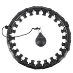 Vingrošanas aplis HHW01 BLACK HULA HOOP WITH WEIGHT HMS