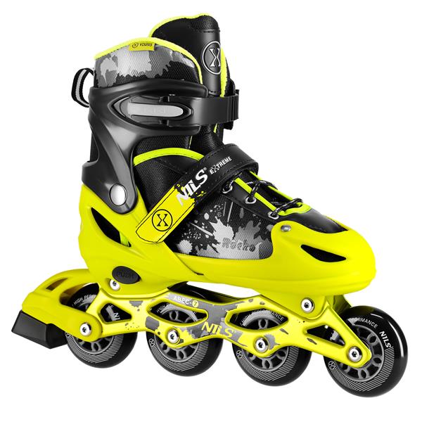 Skrituļslidas NA18137A IN-LINE SKATES ROCKO YELLOW SIZE M(35-38) NILS EXTREME