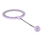 KOMPLEKTS HULA HOOP HHW09 VIOLET AR GRAVITĀCIJAS BOLI UN LENTI HMS + VIDUKĻA ATBALSTS BR163 MELNS