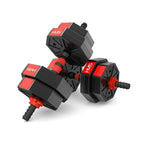 Hanteles ar regulējamu svaru, svara stienis SGK15  BARBELL AND DUMBBELLS COMPOSITE 15 KG HMS