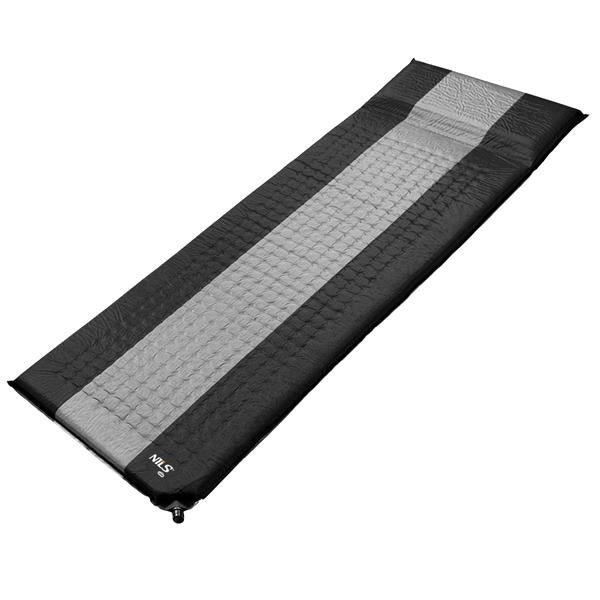 Pašpiepūšamais paklājiņš NC4340  SELF-INFLATING MAT GRAY-BLACK NILS CAMP