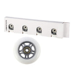 PU 72x24 82A WHITE (4 pcs) + ABEC-7 (8 pcs) SET STOCK