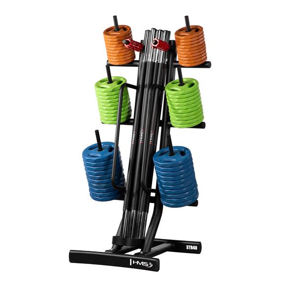 Komplekts TRAINING PUMP SET SBP22 BARBELL 20KG + RACK STR40 HMS