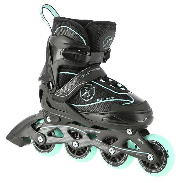 Skrituļslidas NA11008 BLACK-MINT S (31-34) IN-LINE SKATES NILS EXTREME