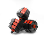 Hanteles ar regulējamu svaru, svara stienis SGK20  BARBELL AND DUMBBELLS COMPOSITE 20 KG HMS (2x10kg)