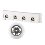 PU 76x24 82A WHITE (4 pcs) + ABEC-7 (8 pcs) SET STOCK