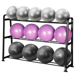 Komplekts SET OF 13 GYM BALLS YB02 + STR43 RACK HMS