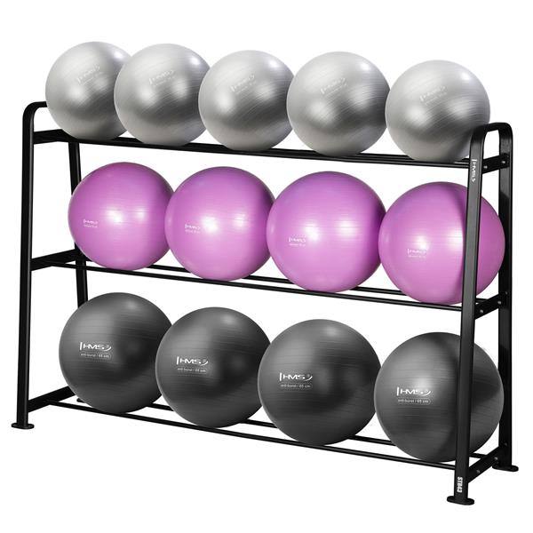 Komplekts SET OF 13 GYM BALLS YB02 + STR43 RACK HMS
