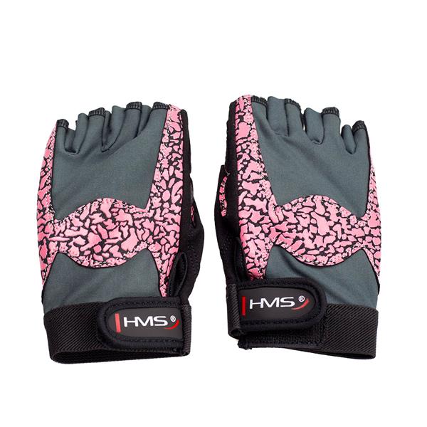 RST03 L IZMĒRA LADY FITNESS CIMDI HMS (rozā - pelēks)