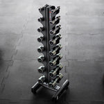CHD hanteles KOMPLEKTS 2 x 1 — 8 KG (72 KG) + STR36 HMS STATĪVS